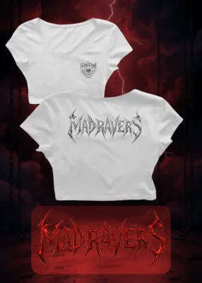 MadRavers CropTop I HardTech Logo - White