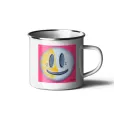 Smile tin mug