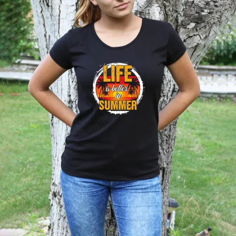 Дамска тениска принт Summer Life