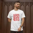 Мъжка тениска "Go Hard Never Give Up" - White