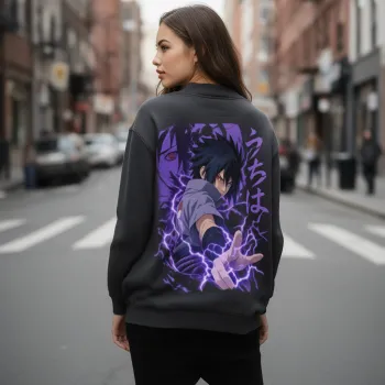 Унисекс Худи Purple lightning