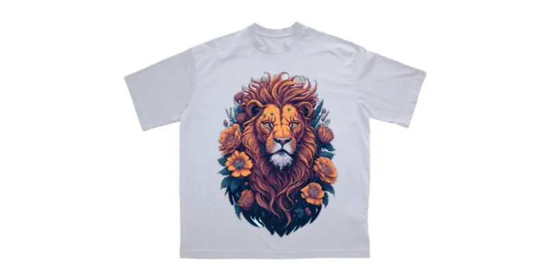 Унисекс оувърсайз тениска VintageStyle Lion
