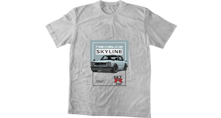 Мъжка тениска Poster Nissan Skyline Hakosuka