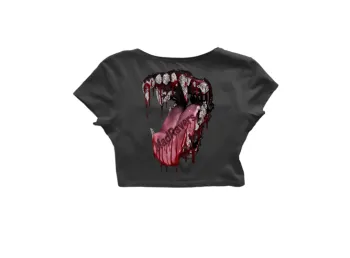 MadRavers CropTop I Can i take a bite? - Black