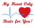 Унисекс черен суитчър "My heart only beats for you!"