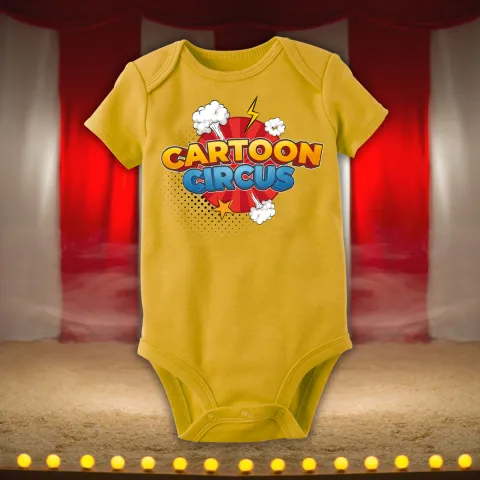 Бебешко боди Cartoon Circus в жълто