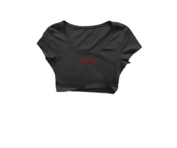 MadRavers & Murch CropTop I RedLabel I “You Are Mine…” - Black