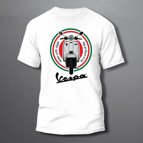 мъжка тениска Vespa Italy style