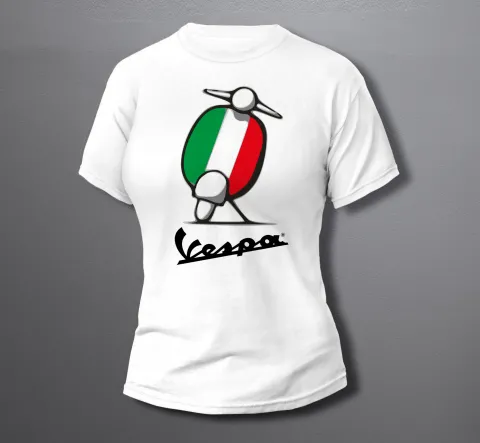дамска тениска VESPA Italy flag