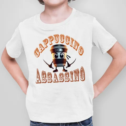 Детска тениска принт Cappuccino Assassino