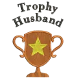 Мъжка сива тениска "Trophy husband"
